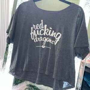 RDS Red Dragon Skate Flowy Cropped Tee